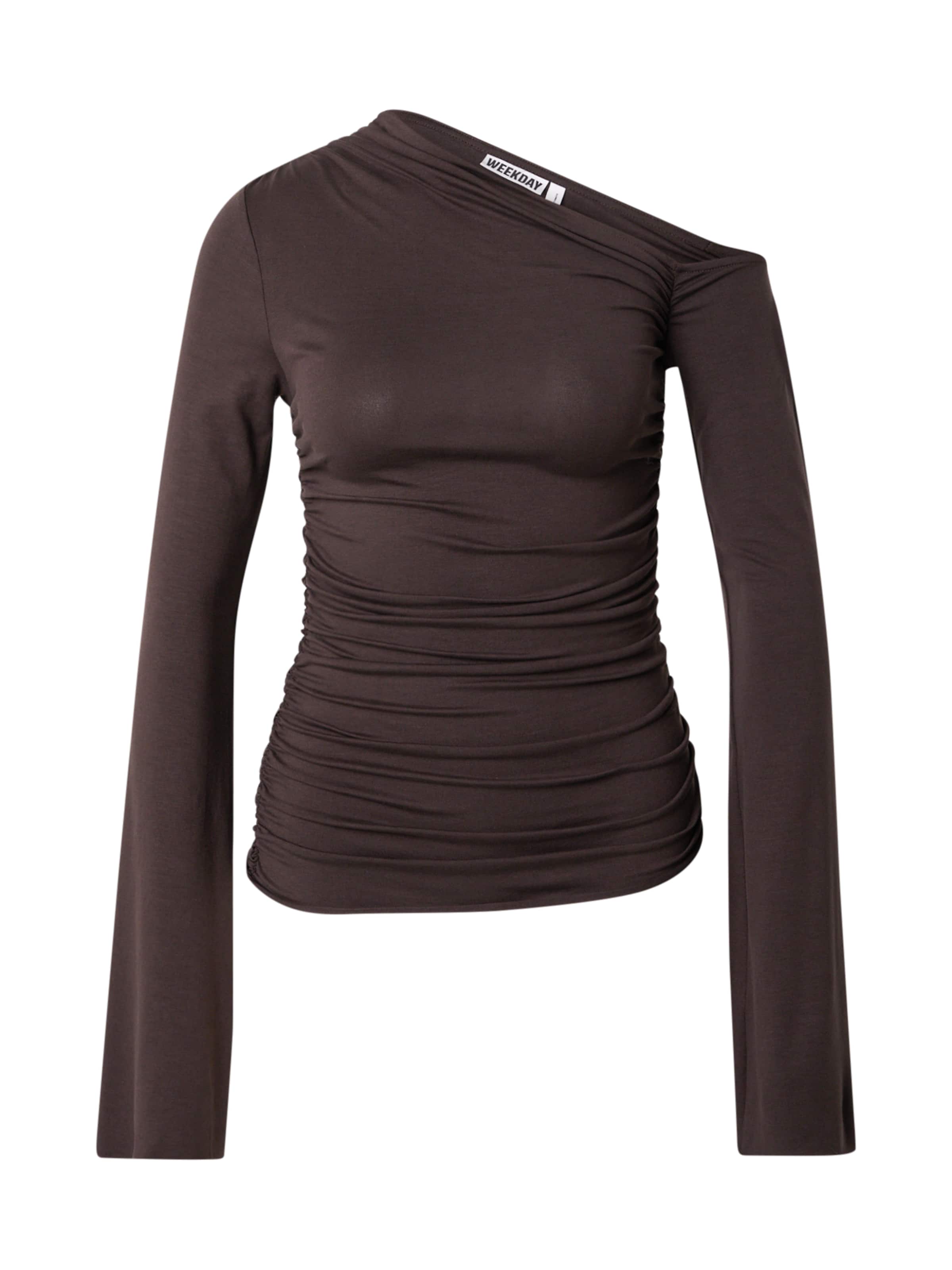 WEEKDAY Koszulka 'Erin' w kolorze brązowy: przód