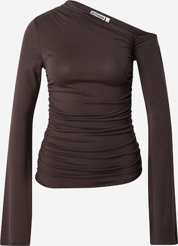 T-shirt 'Erin' WEEKDAY en marron : devant