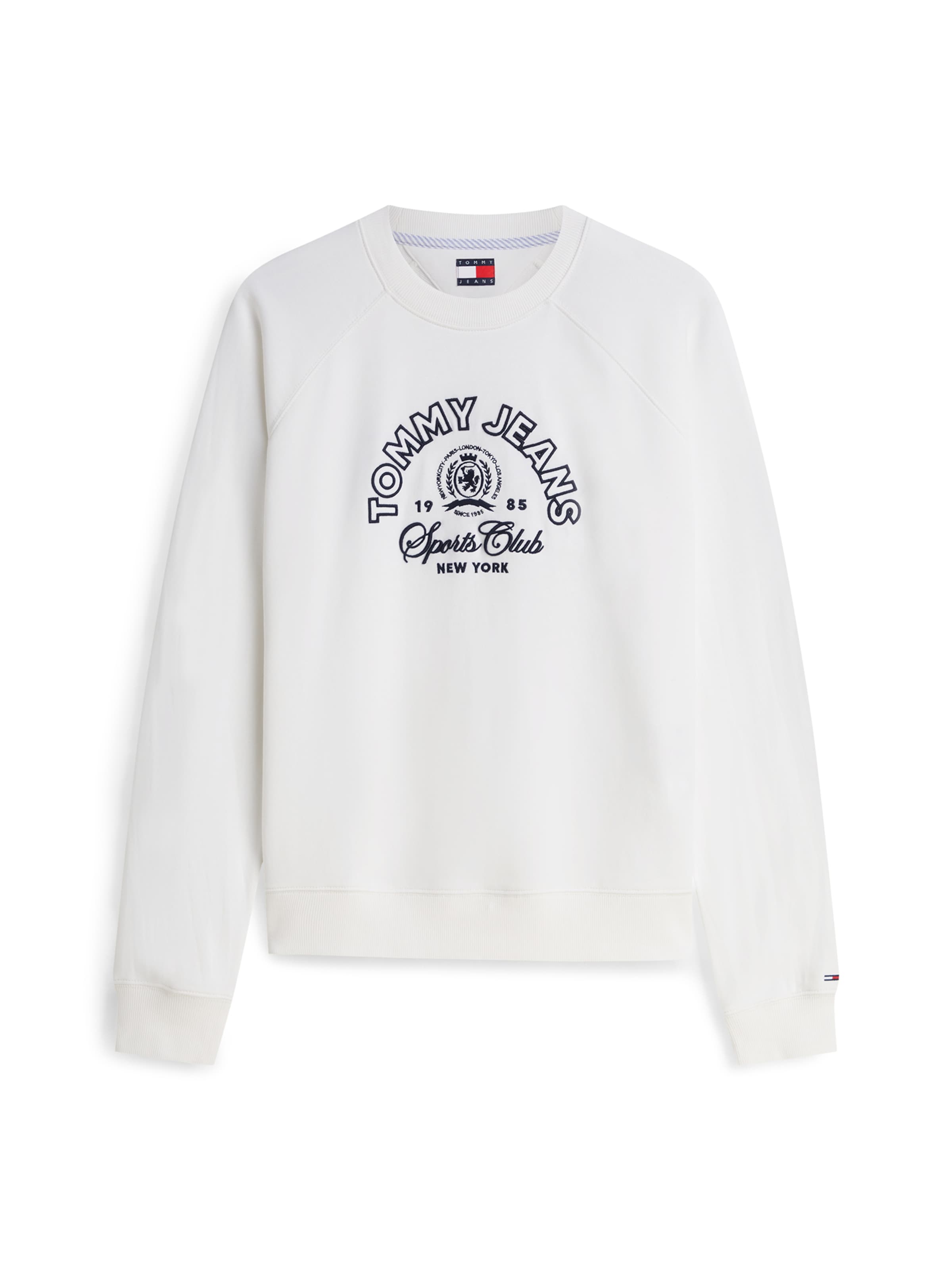 Tommy Jeans - Sudadera 'HERITAGE' en blanco: frente