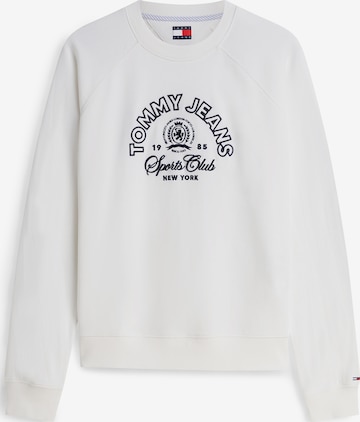 Tommy Jeans - Sudadera 'HERITAGE' en blanco: frente
