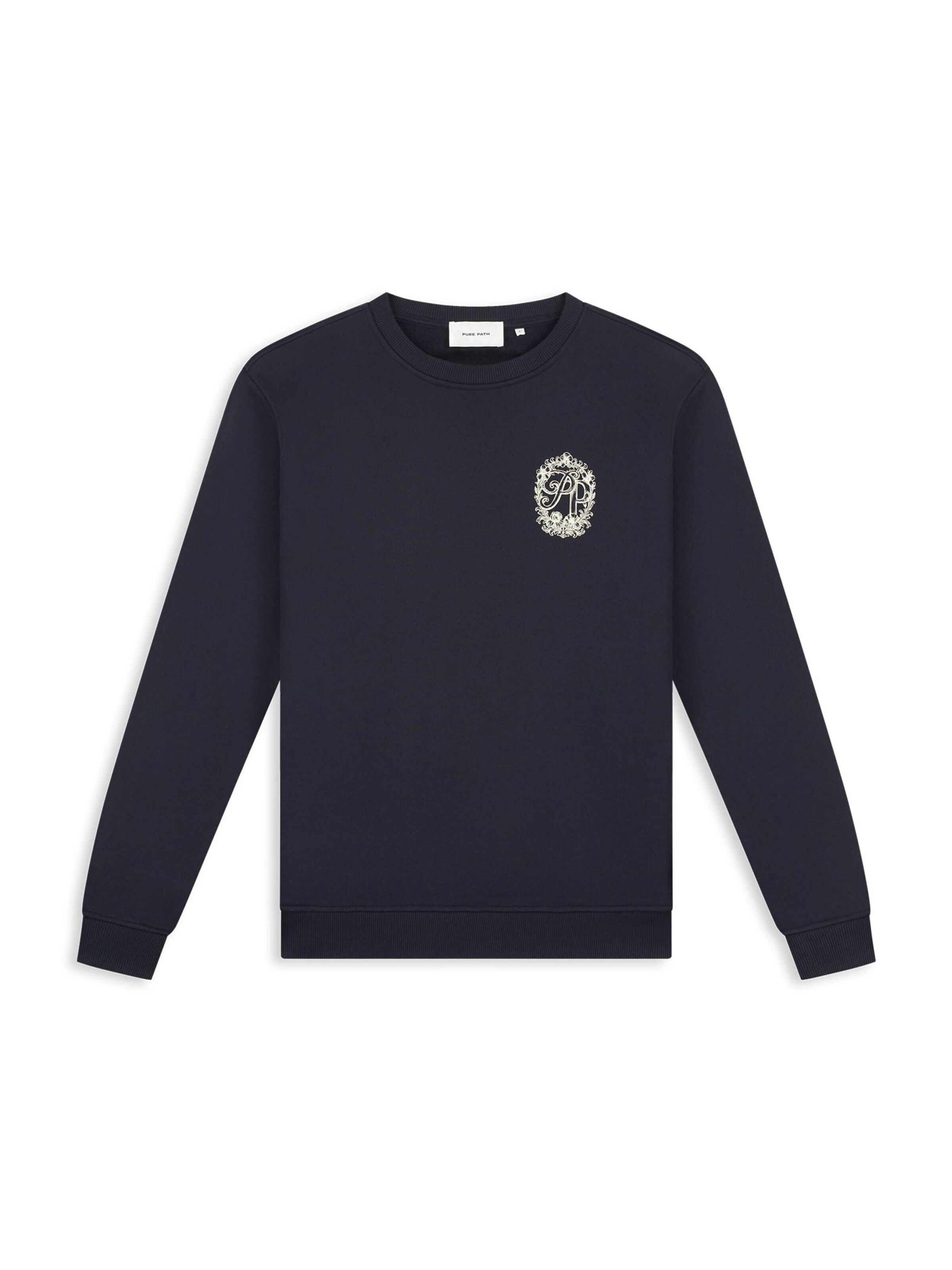 Sweat-shirt Pure Path en bleu : devant