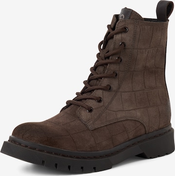 Bottines à lacets Tamaris en marron : devant