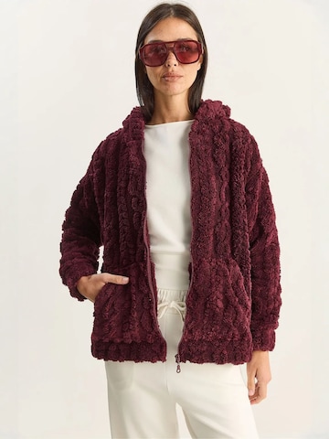 Cardigan Bianco Lucci en violet
