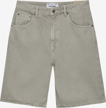 Pull&Bear Loosefit Shorts in Grün: predná strana