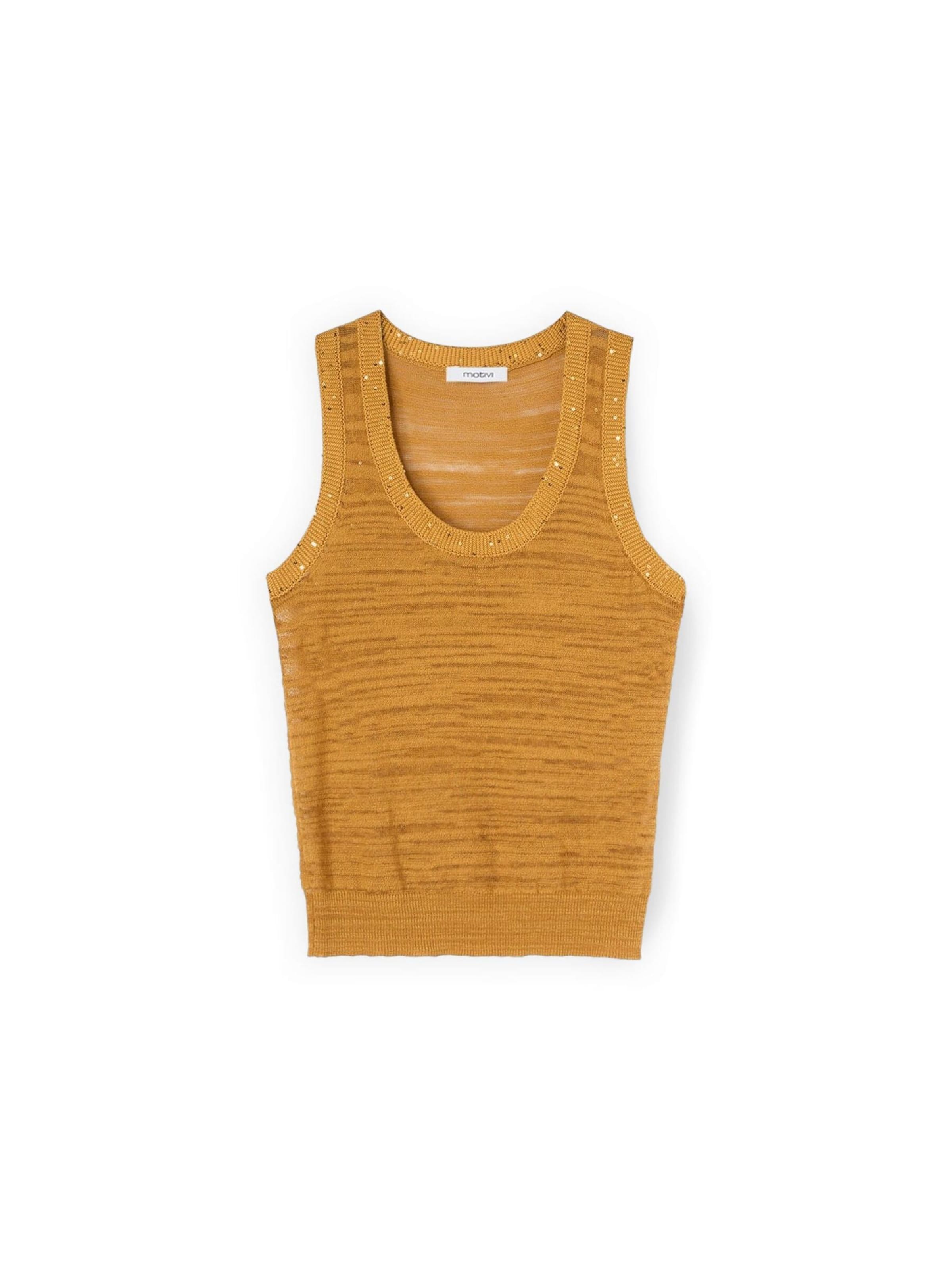 MOTIVI Pullover‌‌‌‌‌‌ in Gelb: Vorderseite