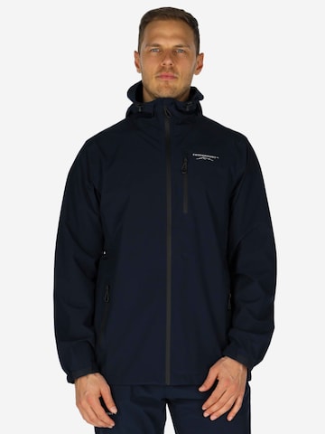 Veste fonctionnelle 'Abisko' SWEDEMOUNT en bleu : devant