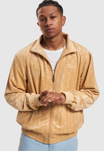 Veste mi-saison Karl Kani en beige : devant