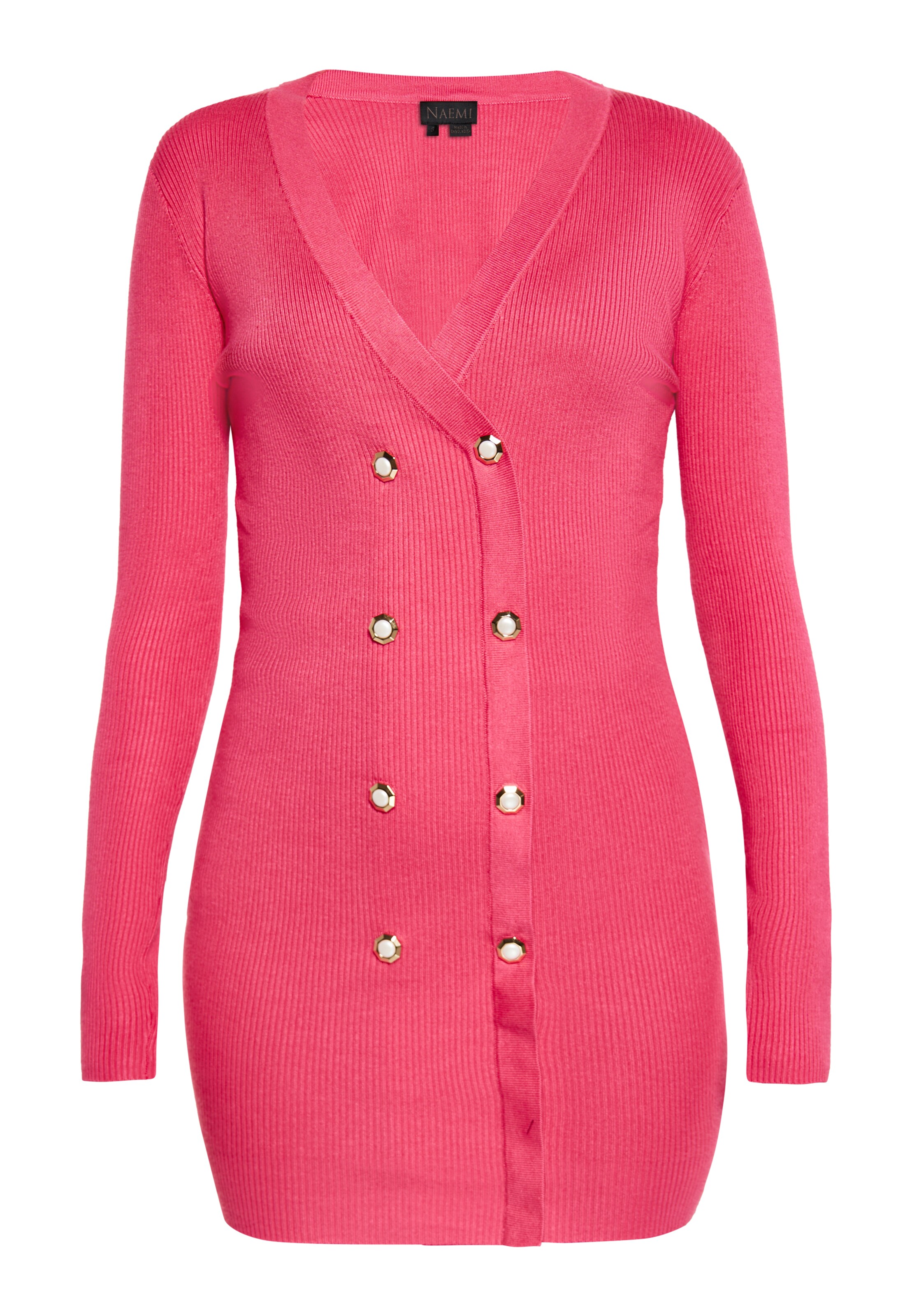 NAEMI Pletené šaty - Ružová: predná strana