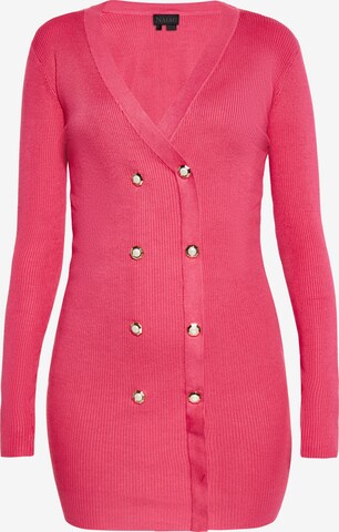 NAEMI Knitted dress in Pink: front