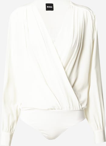BOSS Black Blouse Bodysuit 'Bitoca' in White: front