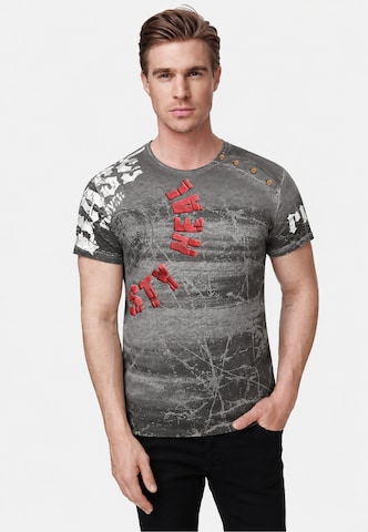 T-Shirt Rusty Neal en gris : devant
