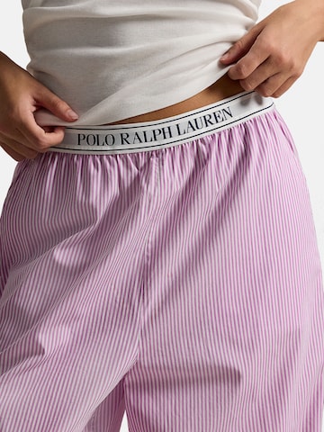 Pantalon de pyjama ' Shirting Stripes ' Polo Ralph Lauren en rose