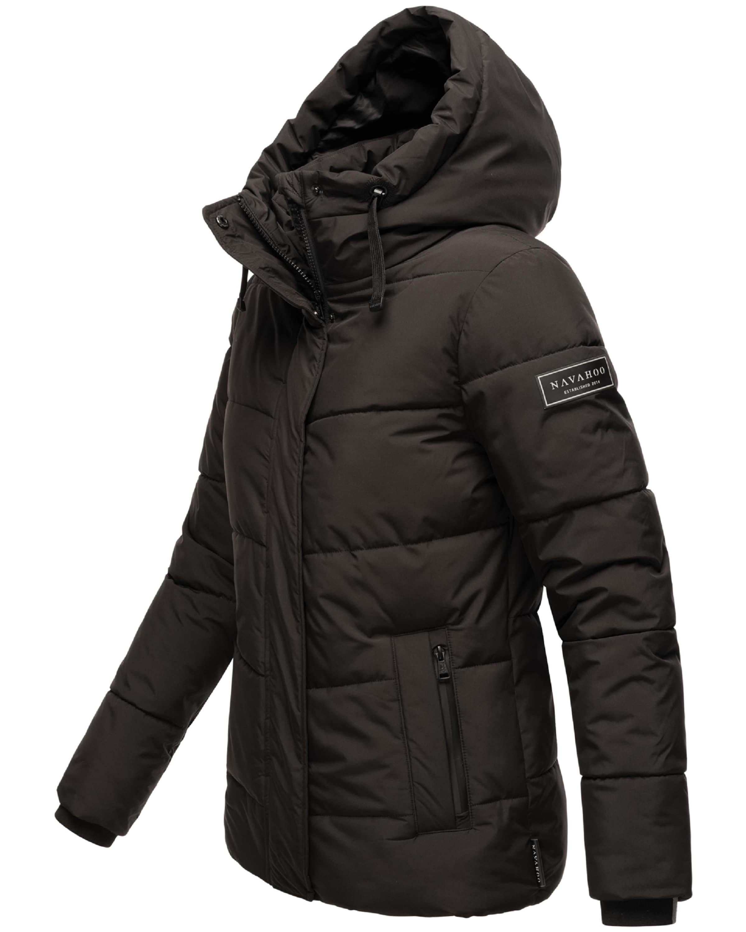 NAVAHOO Winterjacke 'Sag ja XIV' in Schwarz