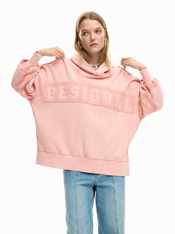 Desigual Свитшот в Ярко-розовый: спереди