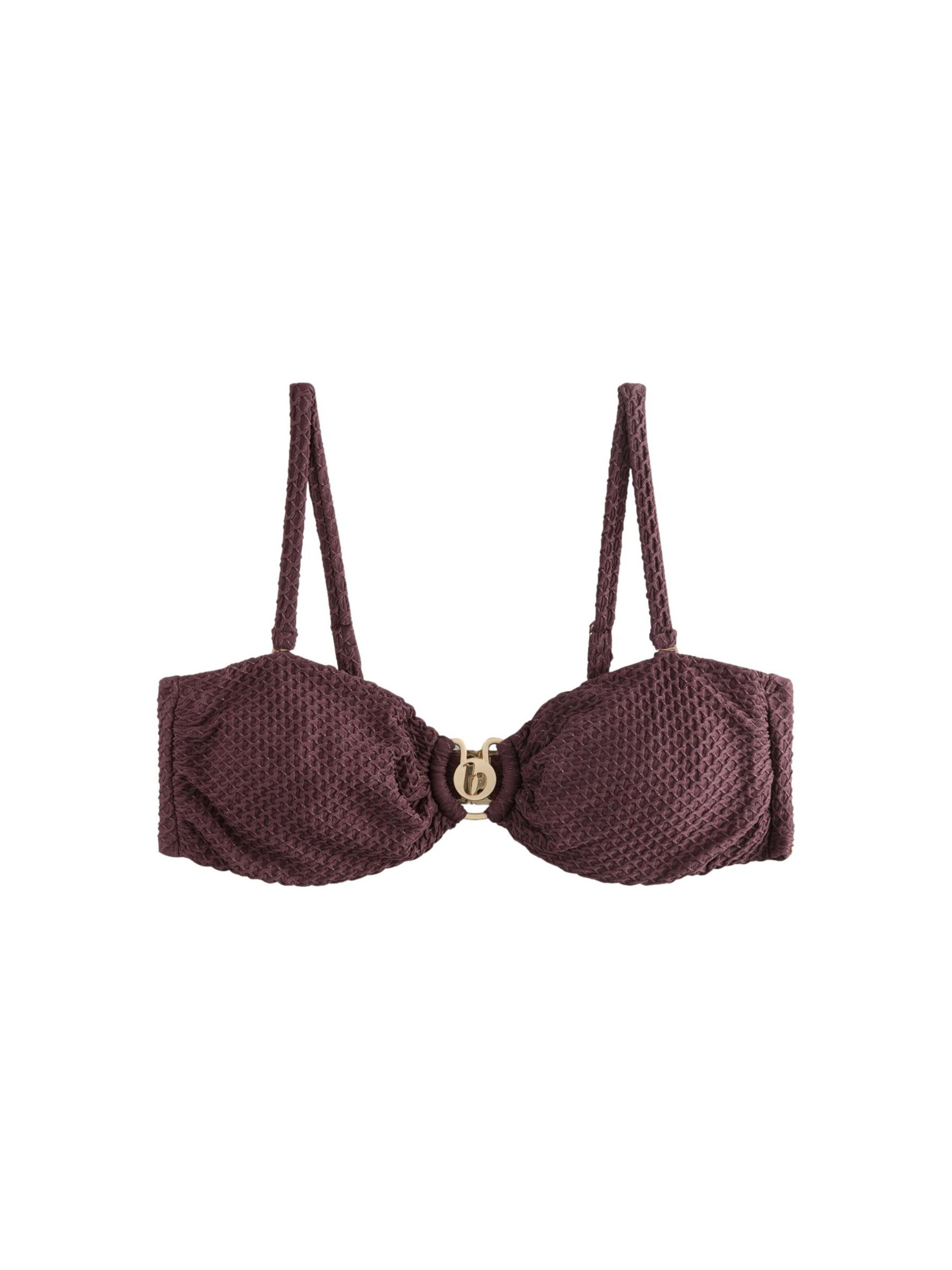 B by Ted Baker Bandeau Bikinitop in Braun: Vorderseite