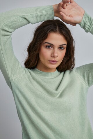 b.young Strickpullover 'BYMALEA CREW NECK' in Grün