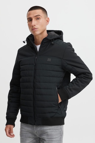 INDICODE JEANS Winter Jacket in Black: front