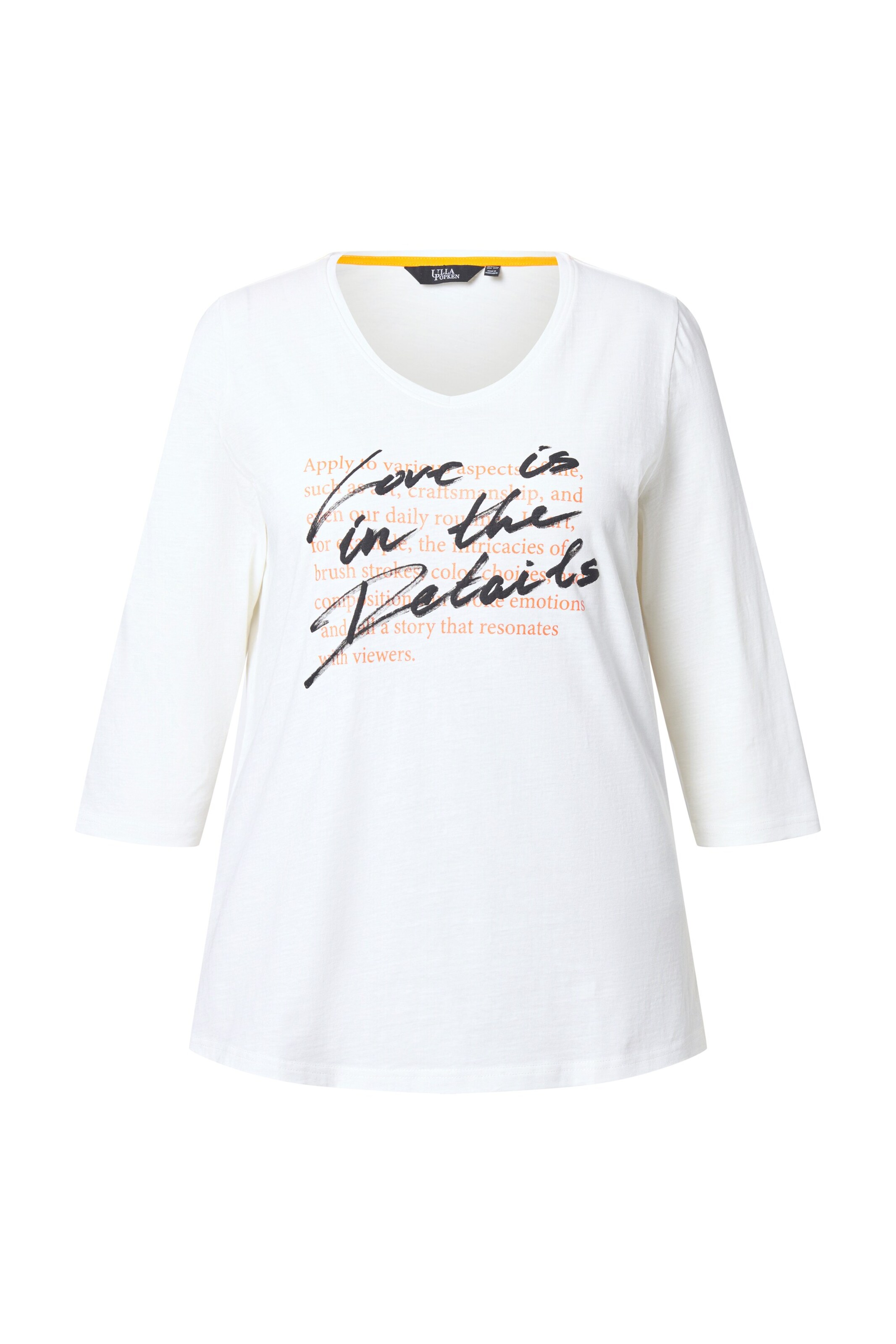 Ulla Popken Shirt in Wit: voorkant