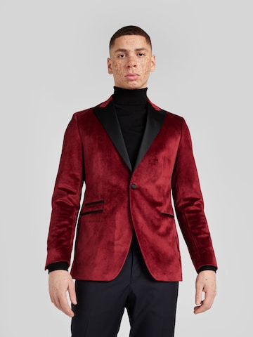 Coupe regular Veste de costume 'FORTUNE' Karl Lagerfeld en rouge : devant