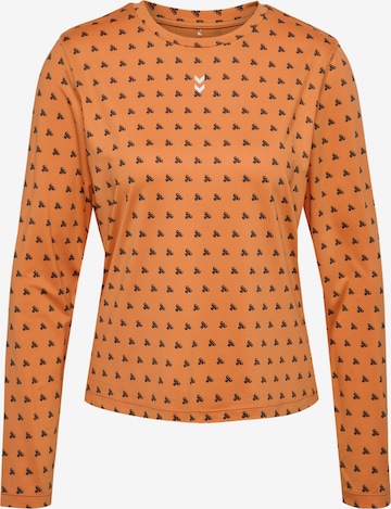 T-shirt fonctionnel Hummel en orange : devant