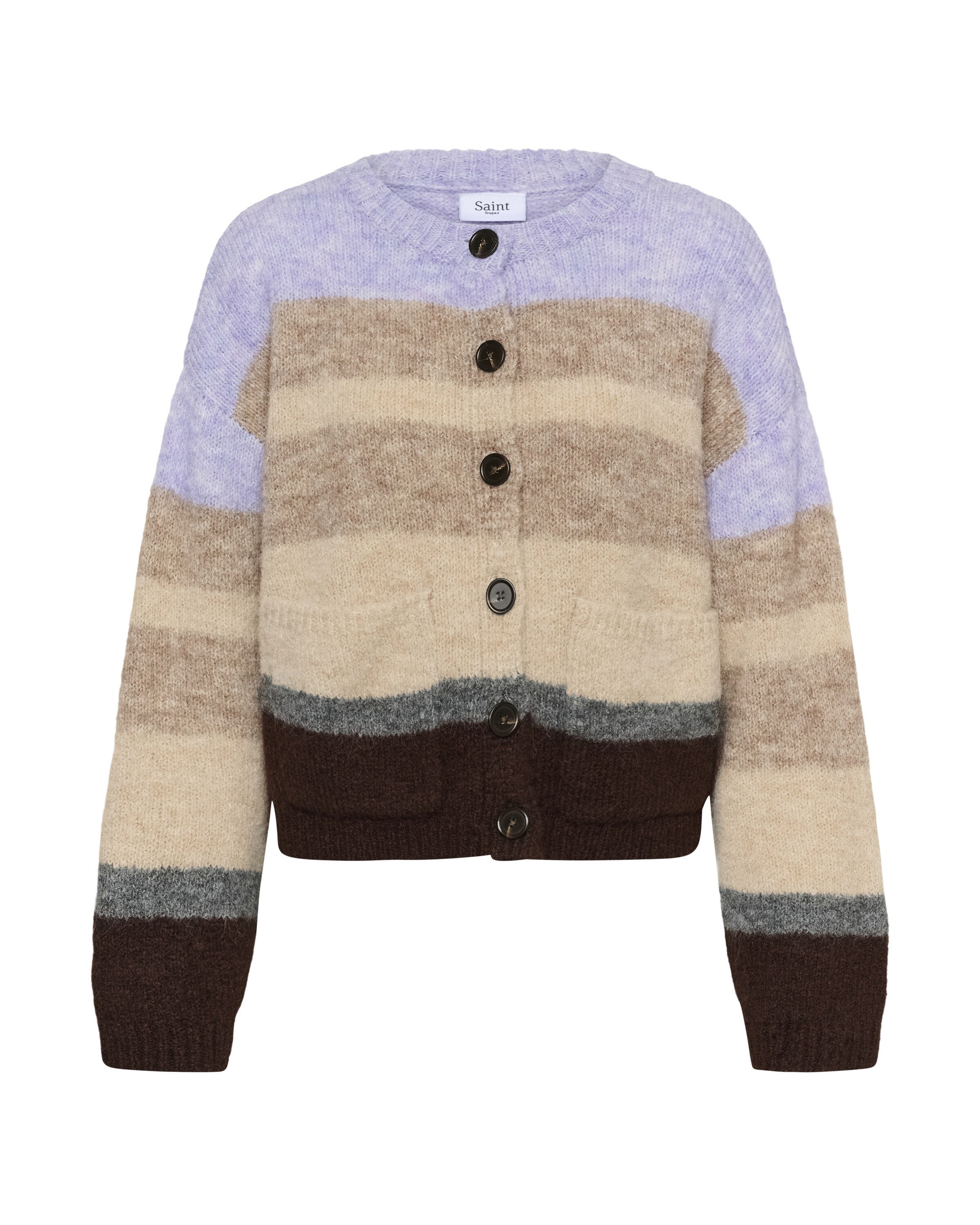 SAINT TROPEZ Strickjacke in Mischfarben: Vorderseite