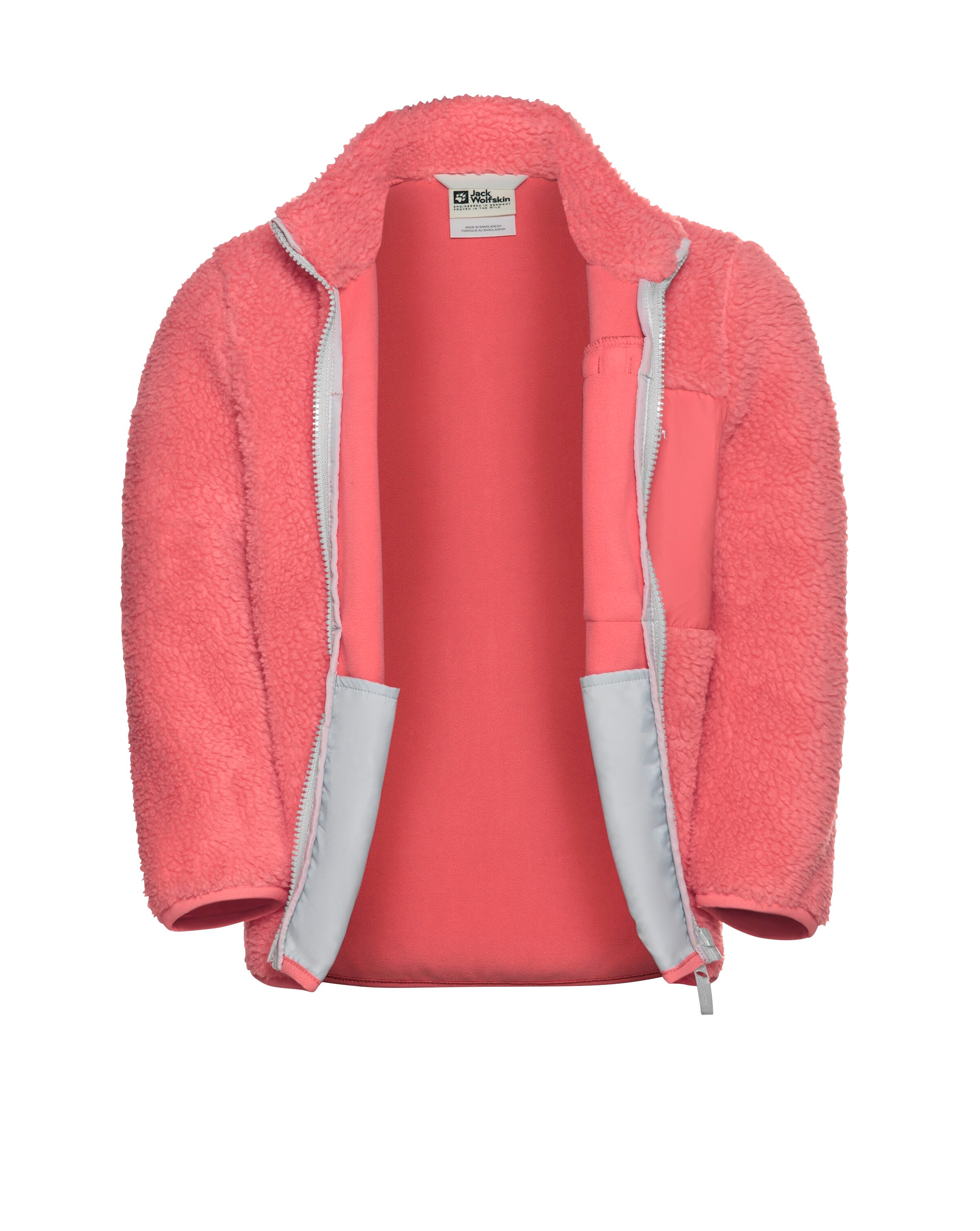 JACK WOLFSKIN Athletic Fleece Jacket in Orange