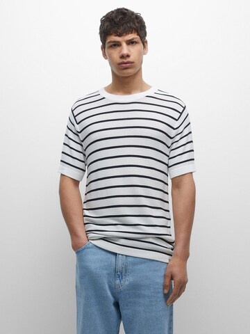 Pull&Bear T-shirt i vit: framsida