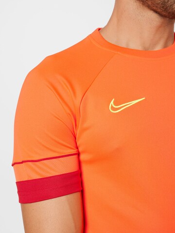 NIKE - Camisa funcionais 'Academy 21' em laranja