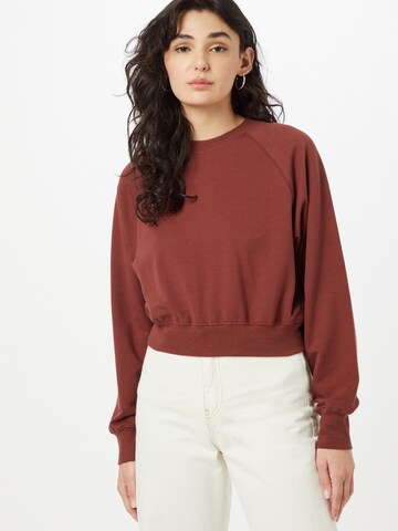 ABOUT YOU Sweatshirt 'Marin' in Bruin: voorkant