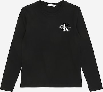 Calvin Klein Jeans Shirt in Zwart: voorkant