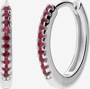 Boucles d'oreilles 'Modernes Basic' Lucardi en argent : devant