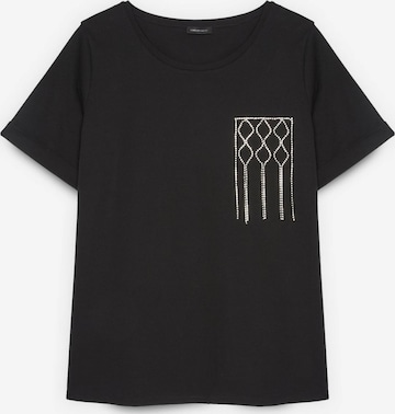 T-shirt Fiorella Rubino en noir : devant