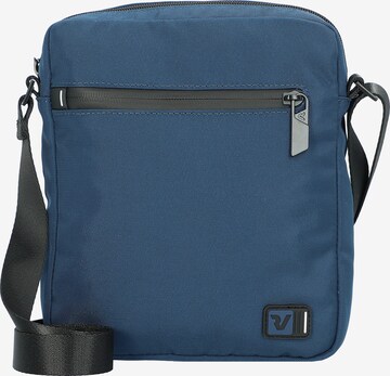 Borsa a tracolla di Roncato in blu: frontale