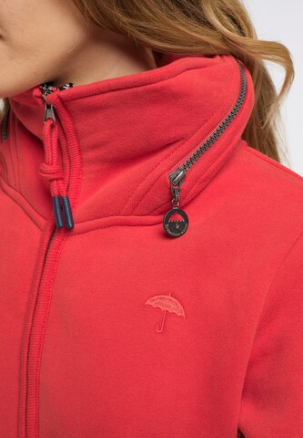 Schmuddelwedda - Sudadera con cremallera 'Yasanna' en rojo