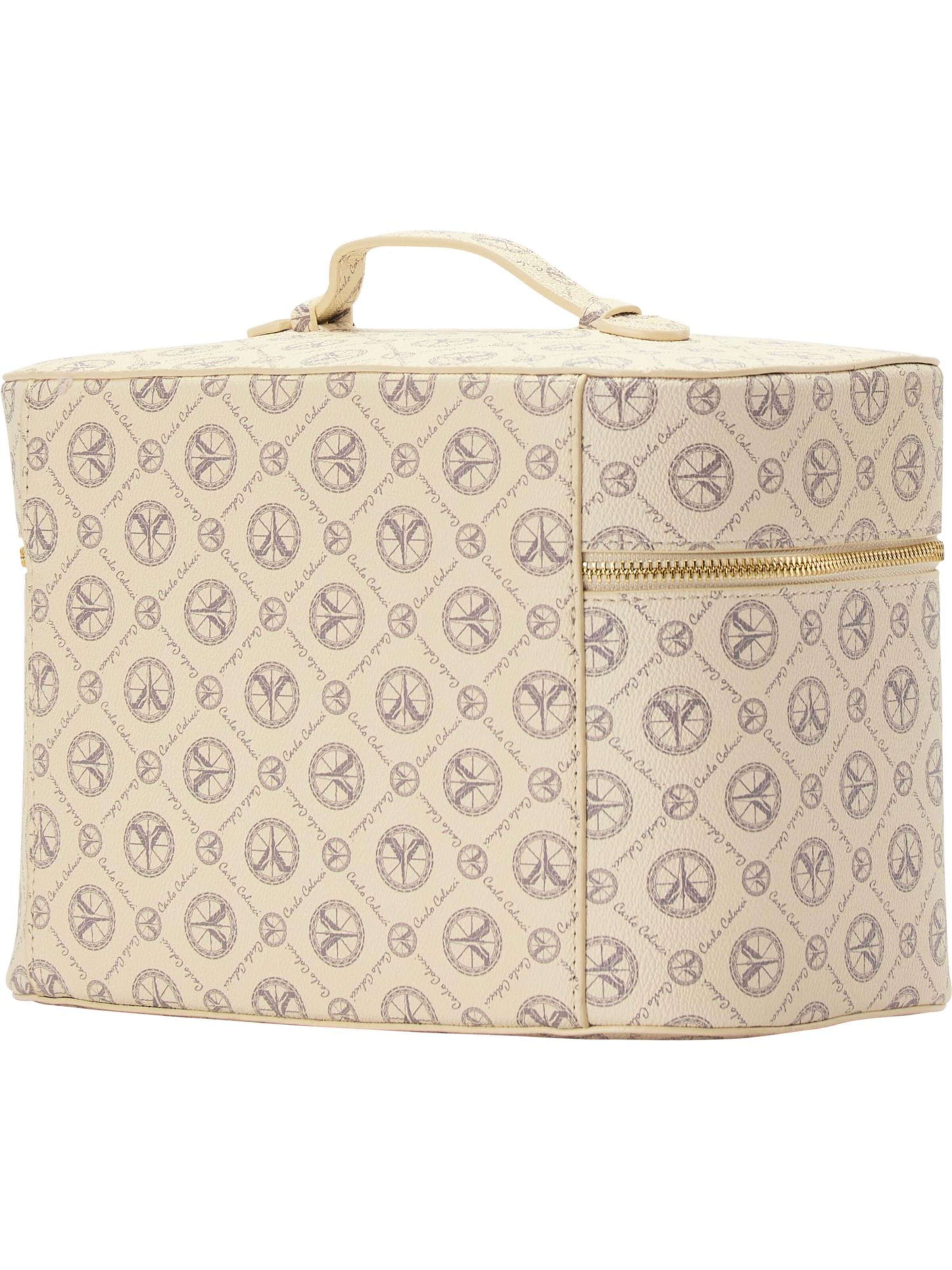 Carlo Colucci Kulturtasche ' Craighero ' in Beige