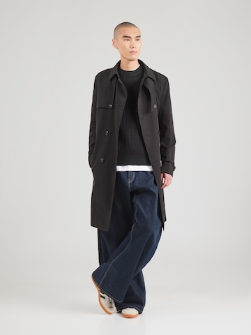 JACK & JONES Trui 'JCOGRID' in Zwart