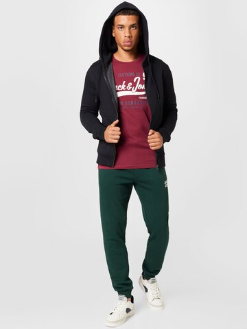 Giacca di felpa 'Star' di JACK & JONES in nero