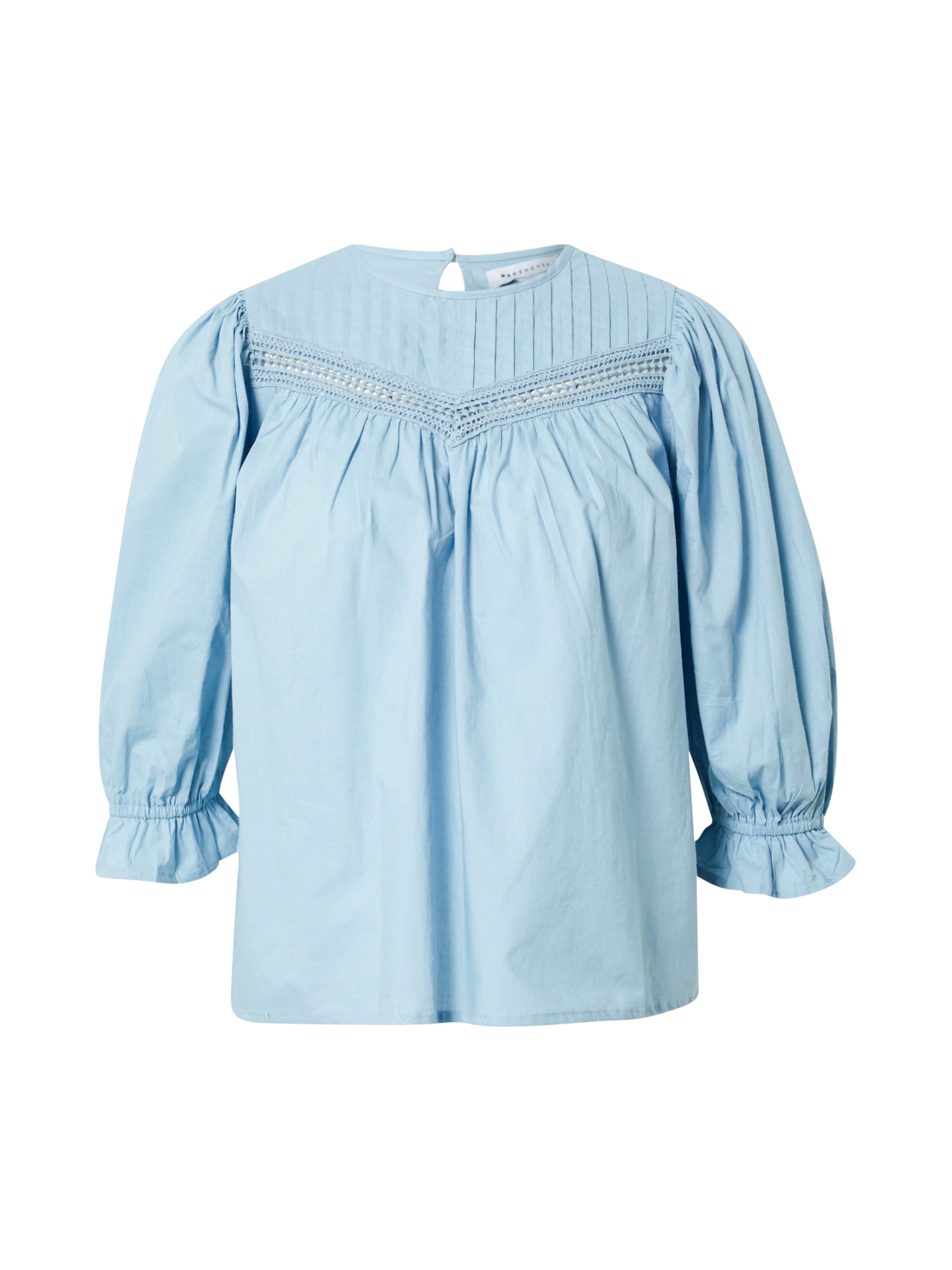 Warehouse Μπλούζα σε μπλε: μπροστά