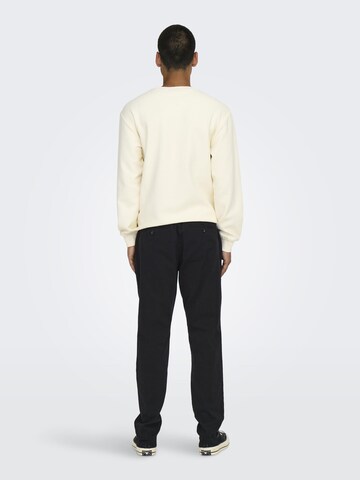 Coupe slim Pantalon à pince 'ONSCam' Only & Sons en noir