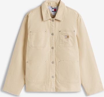 Tommy Jeans Демисезонная куртка в Зеленый: спереди