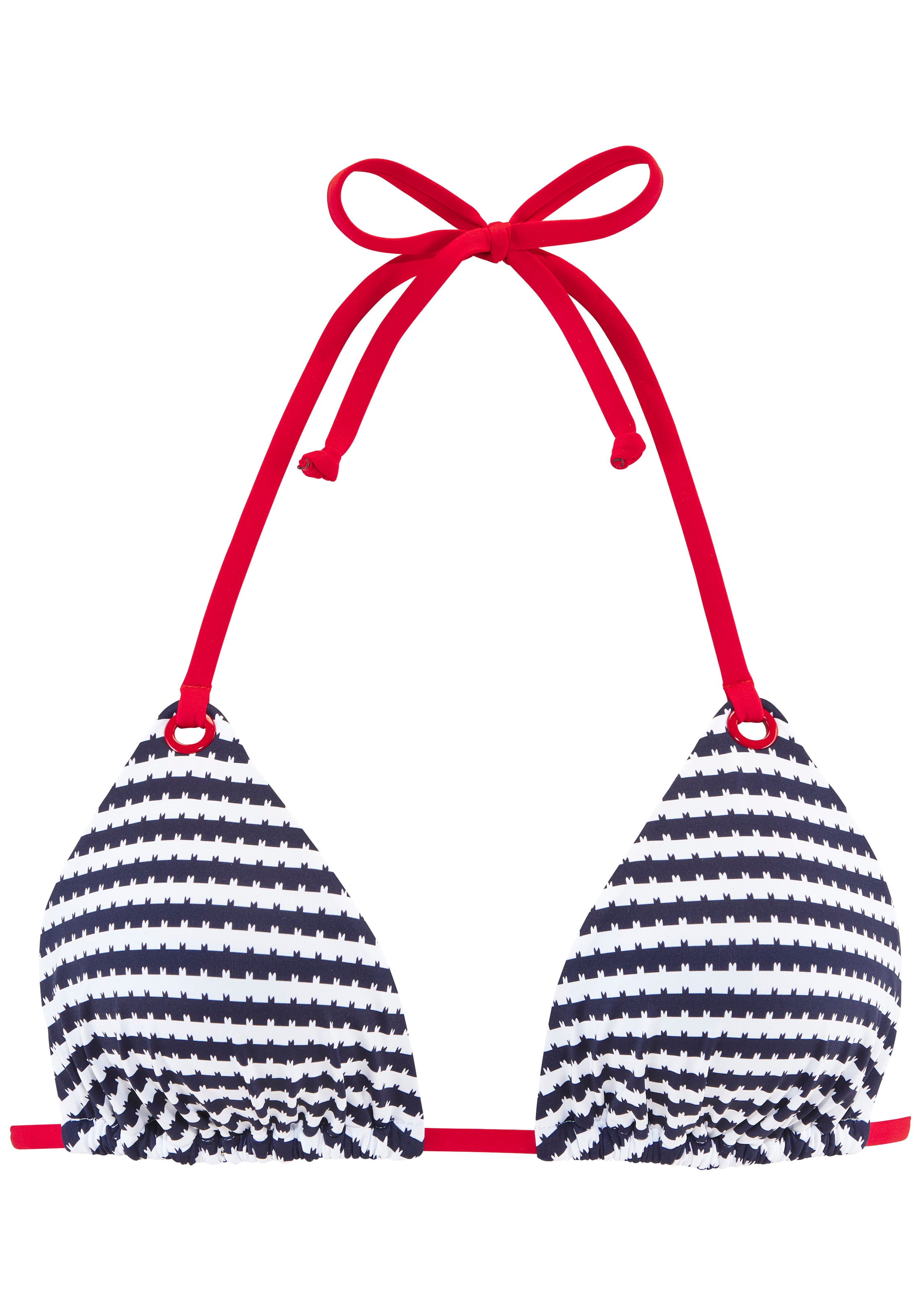 s.Oliver Triangle Bikini Top in Blue: front