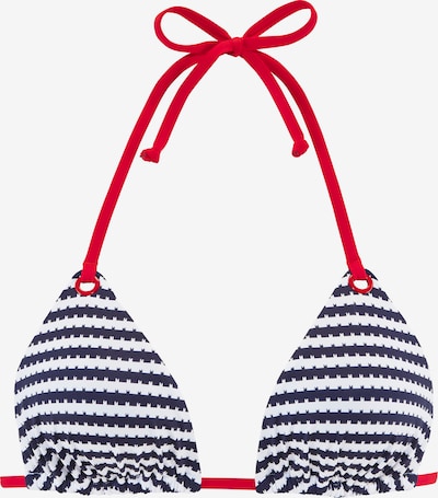 s.Oliver Bikini gornji dio veličine 70/A/B u mornarsko plava / krvavo crvena / bijela, Pregled proizvoda