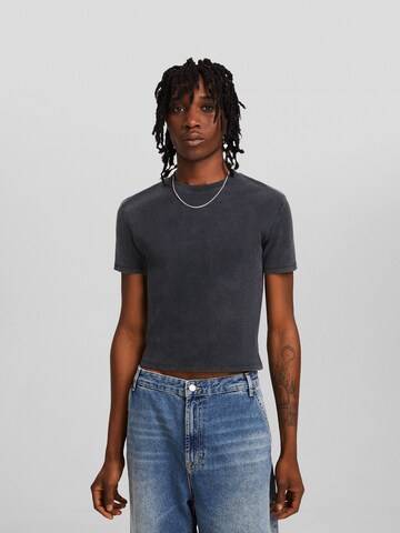 T-Shirt Bershka en gris : devant