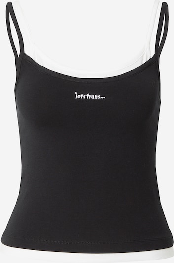 iets frans Top 'IF GIGI CAMI' in Black / White, Item view