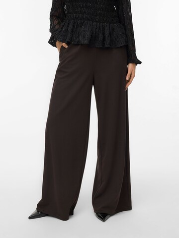 VERO MODA Wide Leg Bukser 'VMLiva' i brun: forside