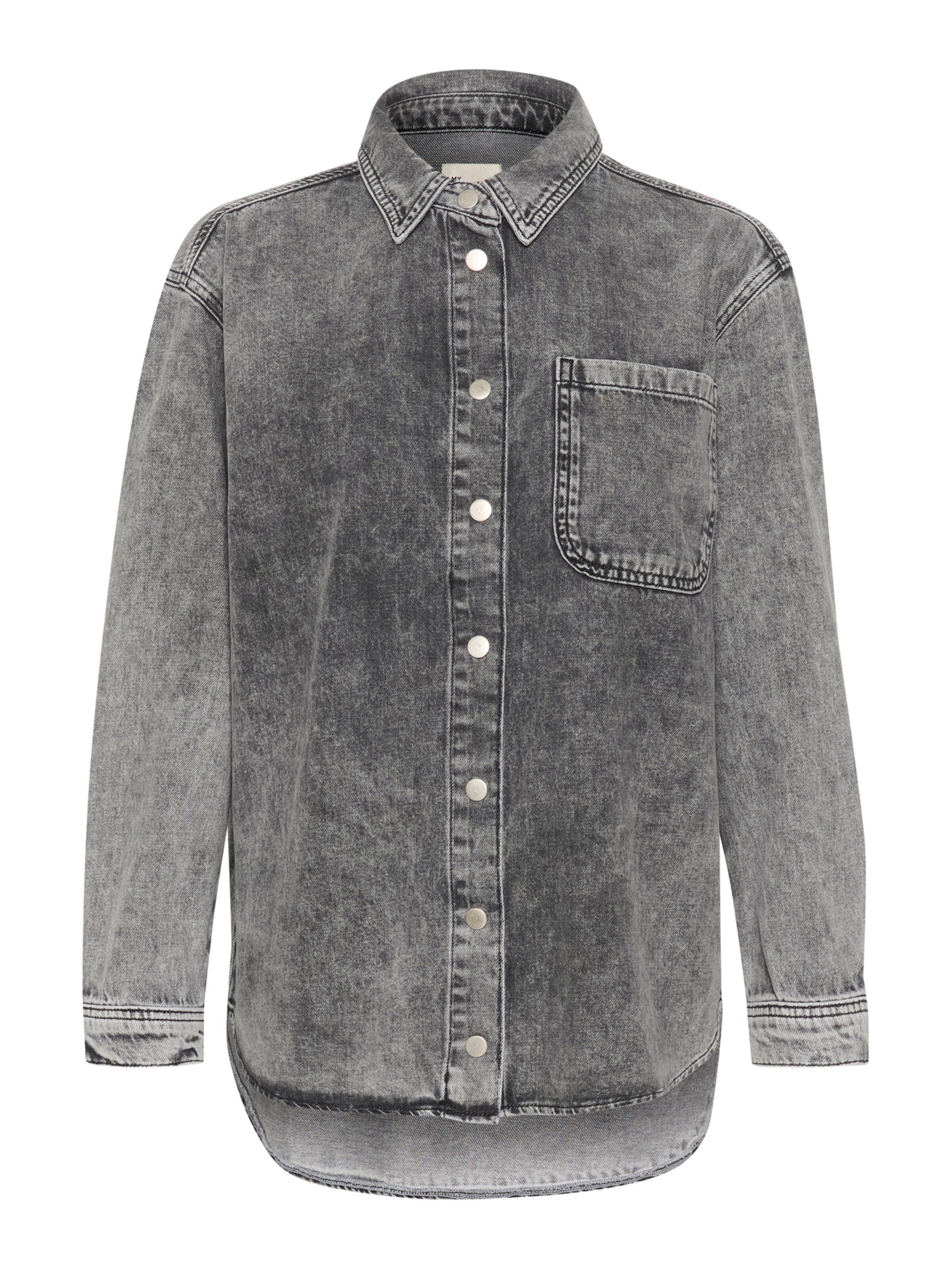 Camicia da donna 'Malo' di My Essential Wardrobe in grigio: frontale