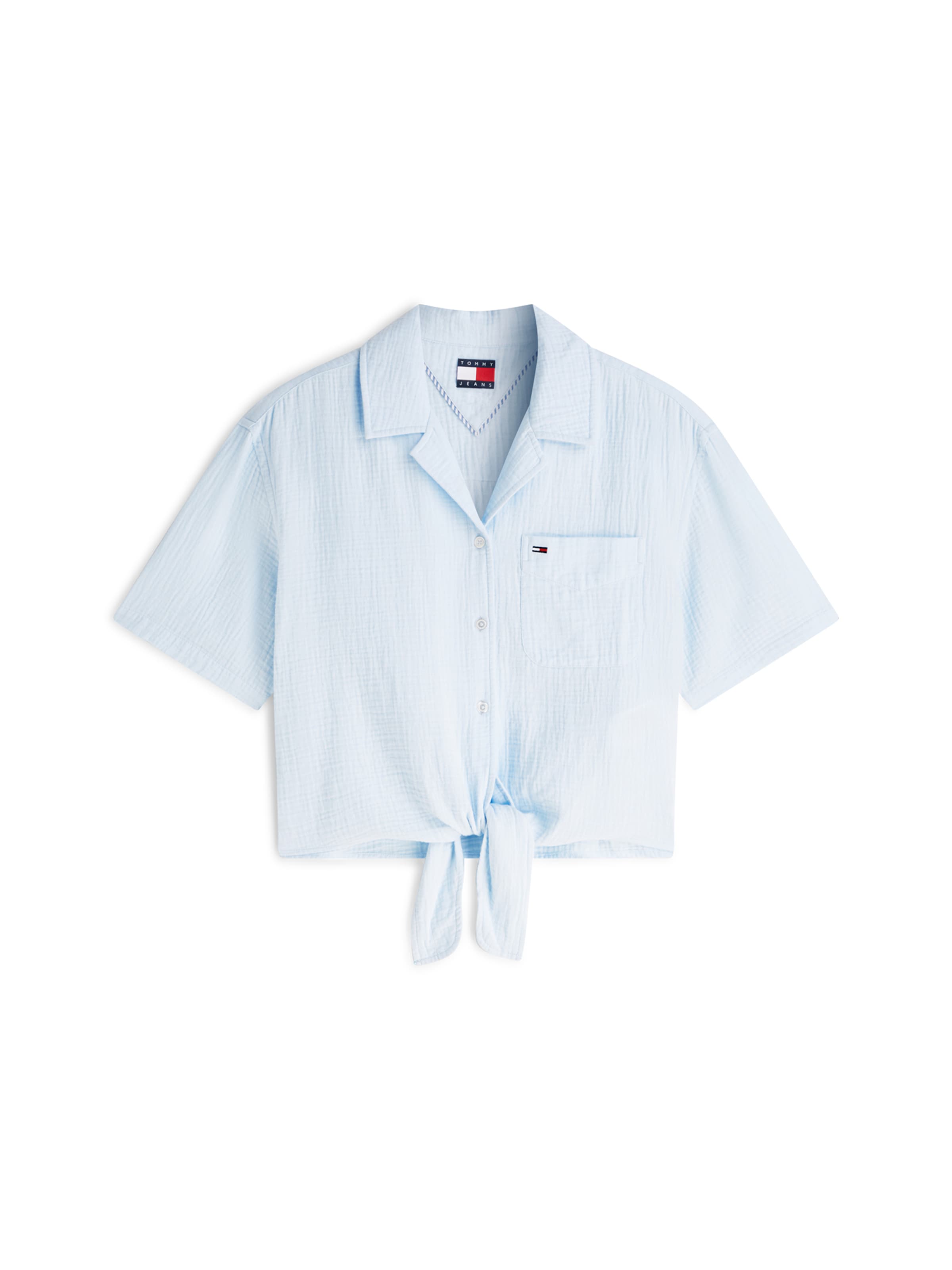 Chemisier Tommy Jeans en bleu : devant