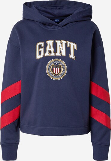GANT Sweatshirt in de kleur Navy / Bruin / Rood / Natuurwit, Productweergave