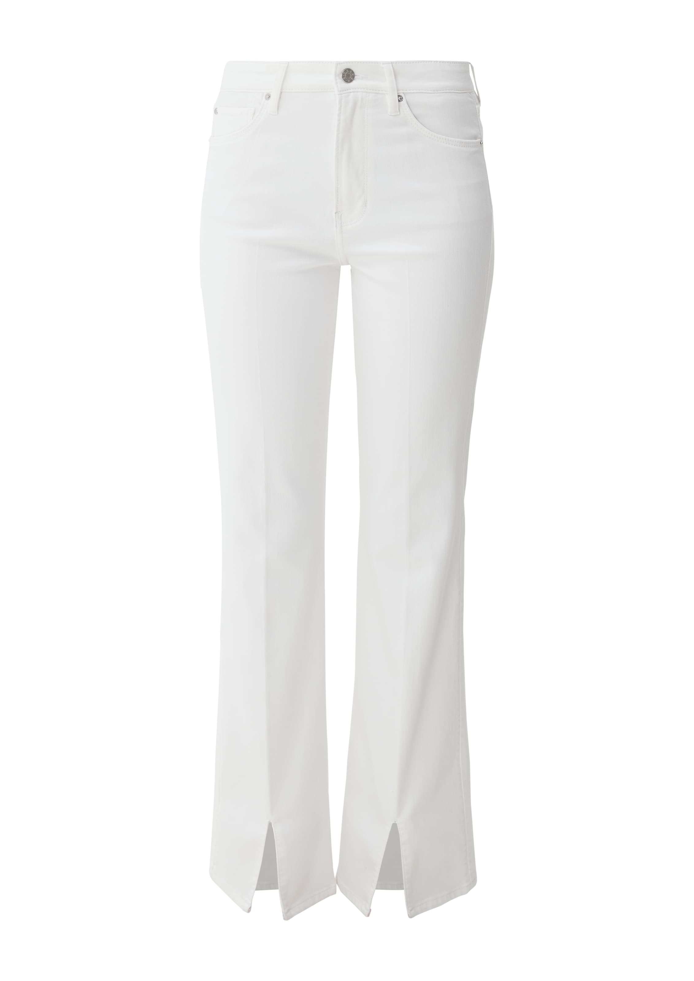 évasé Jean s.Oliver en blanc : devant