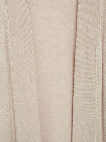 MANGO Gebreid vest 'ALMA' in Beige